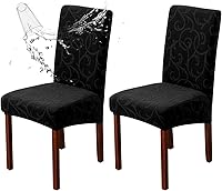 Vista 28 de Genina Fundas impermeables para sillas Parsons de comedor, fundas elásticas para sillas Parsons para comedor, cocina, funda protectora para silla