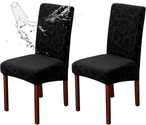 Genina Fundas impermeables para sillas Parsons de comedor, fundas elásticas para sillas Parsons para comedor, cocina, funda protectora para silla de