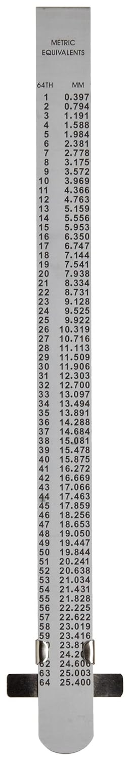 Mitutoyo 950-300, Pocket Steel Rule, 6"/150mm (1/64"/1mm), 1/2" Wide, With Pocket Clip, Chrome: Construction Rulers: Tools & Home Improvement