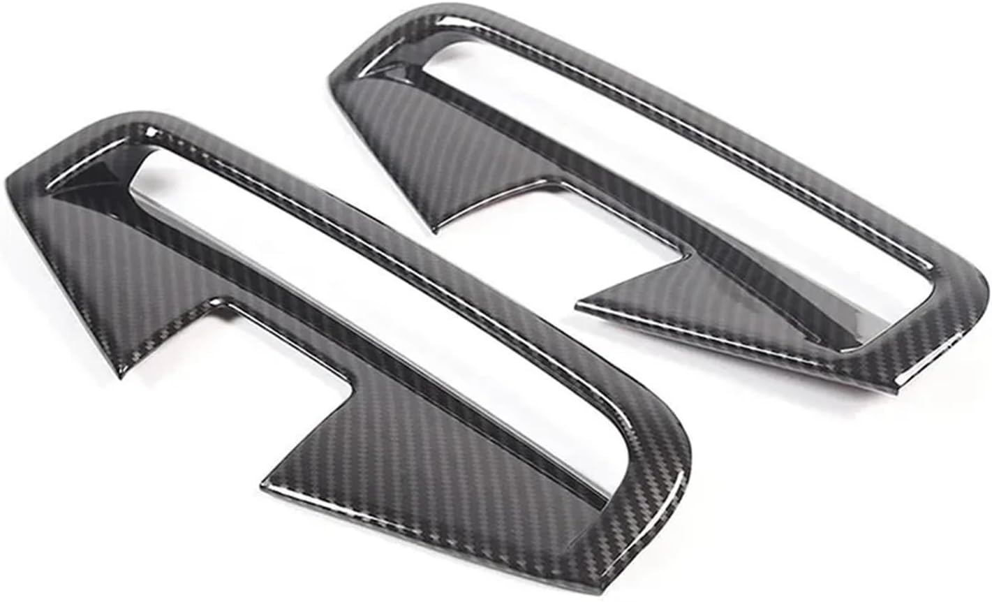Compatible with BMW 4 Series G22 G23 2021-2024 ABS Carbon Fiber Car Front Fog Light Frame Cover Trim Stickers Accessories(Carbon Fiber)