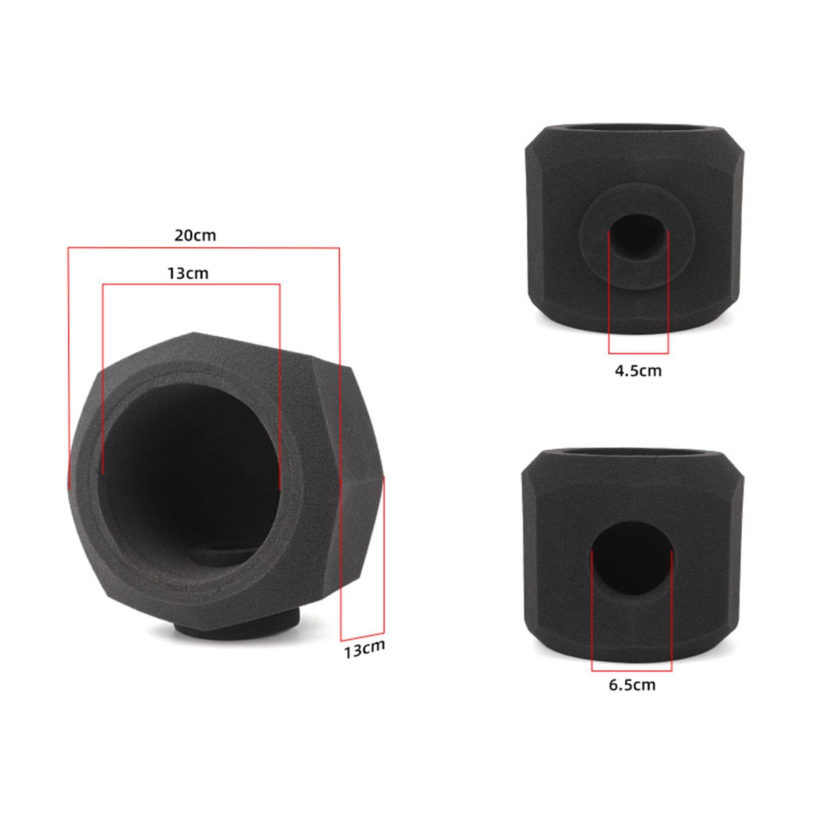 Éponge Filtre Son Panneau Acoustique Protection Pare-brise Réduction Bruit Fonction Isolant Phonique Adapté Chant Studio Domicile Salle, Octogone