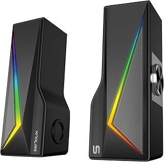 Serioux 2.0 Gaming Speakers Blys X167 RGB Lighting, Bluetooth, Negro