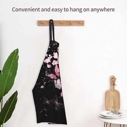 Miniatura 7 de DZGlobal Delantal de animales con bolsillos, delantales de cocina para mascotas, delantales para cocinero, baberos artísticos, delantales para aseo,