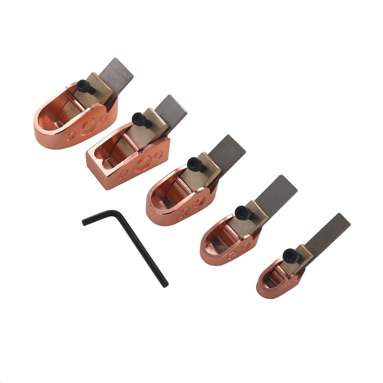 Strumenti per Liutaio, Pialla a Mano Taglierina per Pialle da 5 Pezzi in Diverse Dimensioni con Suola Curva per Violino, Viola, Violoncello e Altri Strumenti in Legno Fai-da-te