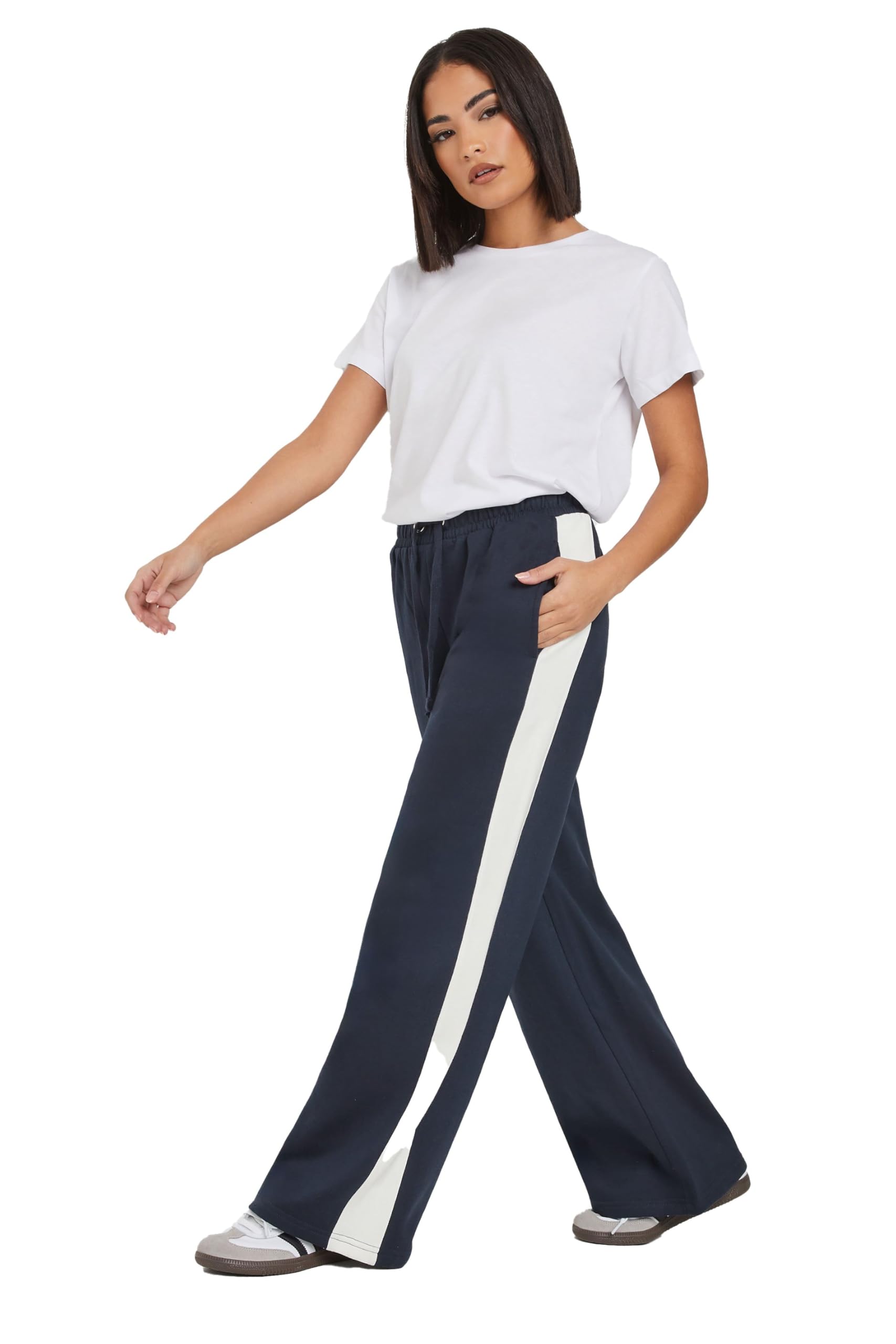 Pixiegirl Girls Dark Navy Pixie Petite Wide Leg Joggers In Size 8 Kids