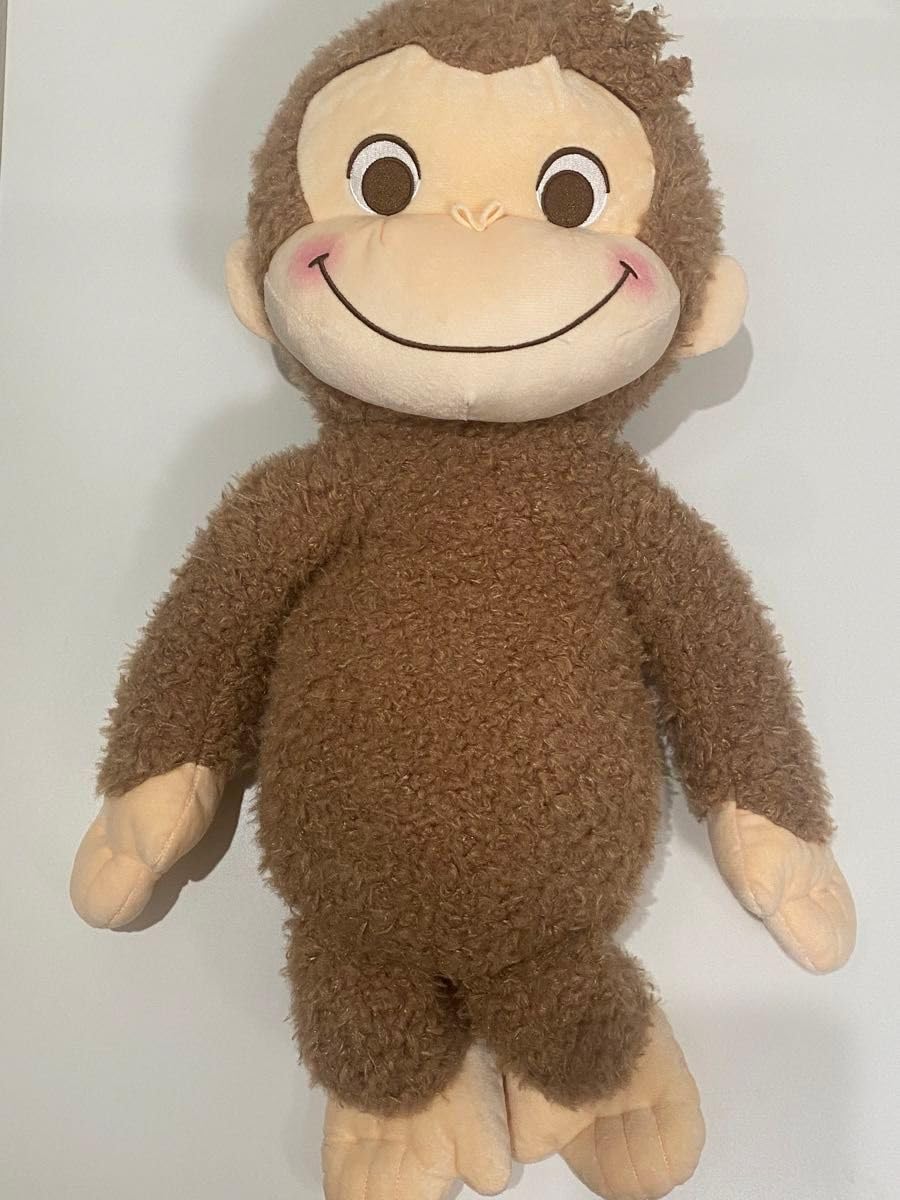 Amazon.co.jp: おさるの ジョージ スーパー ラージ ぬいぐるみ 赤い