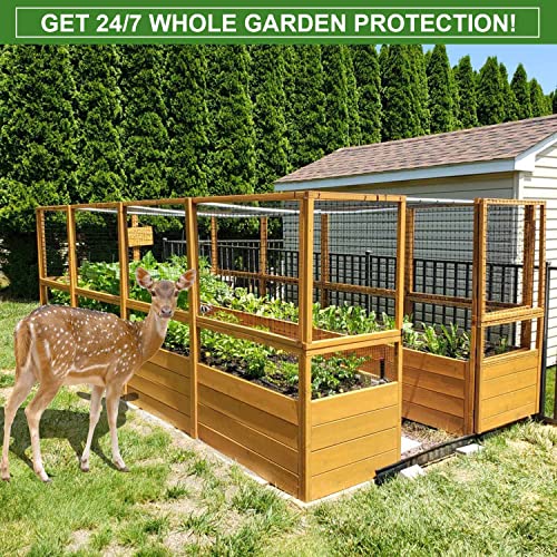 Mklsit ML-NET-23-2 Deer Netting Fence, 8Ft X 100Ft Bird Netting Heavy Duty Garden Netting thumb #2