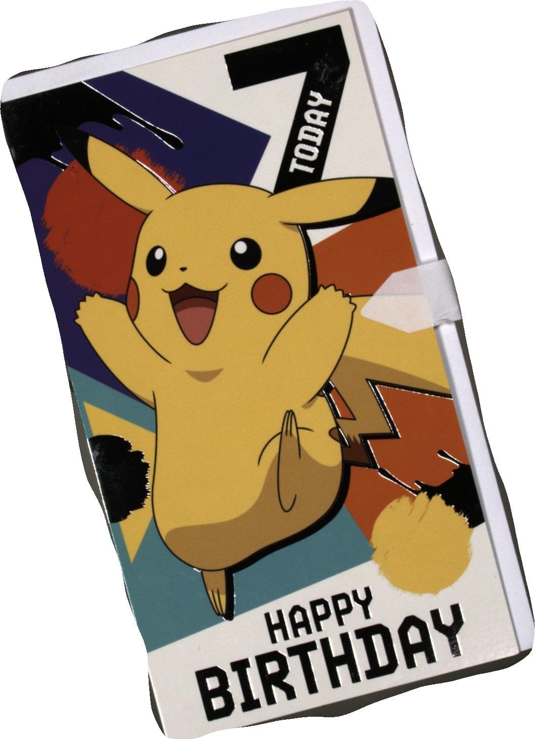 Danilo Promotions, Multi ,9 x 5, PK028 Age 7 Pokemon, Happy 7th Birthday Card