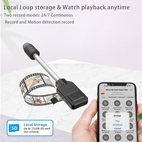 Miniatura 6 de W7 Mini Cámaras Ocultas Cámara WiFi Inalámbrica Portátil Cámara de Seguridad IP Full HD Aplicación Inteligente Vista en Vivo