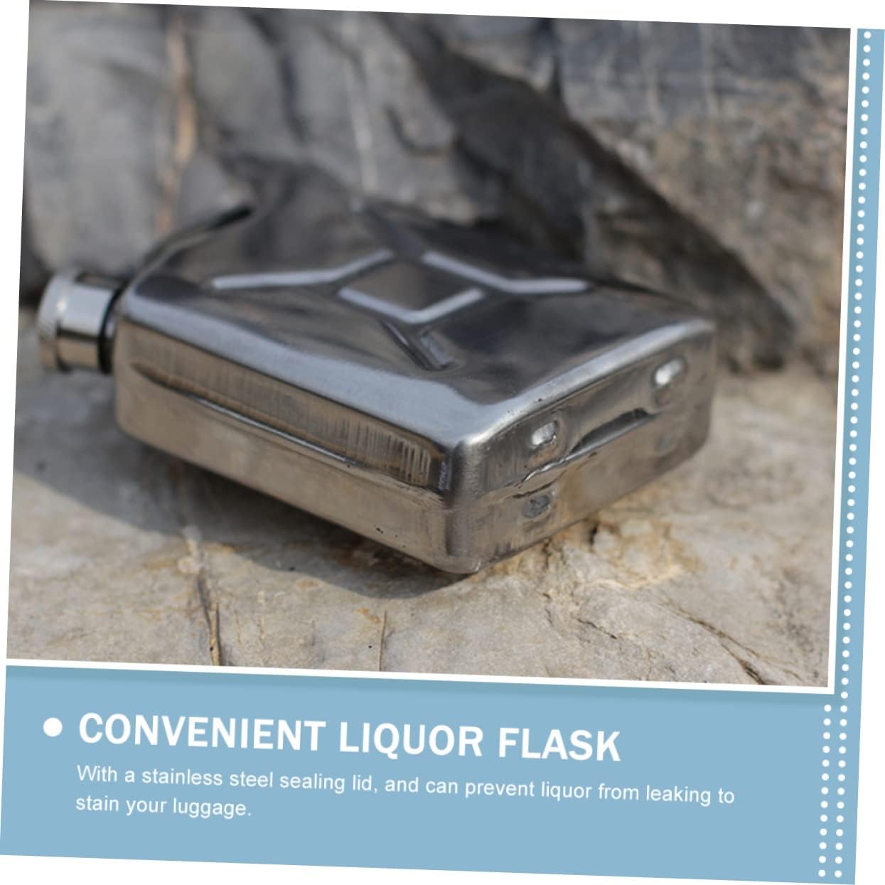 Garneck 3pcs Professional Portable Wine Canteen Outdoor Convenient Liquor Flask for Beer Whiskey and Oil Bucket Shape for Camping Hiking and Parties