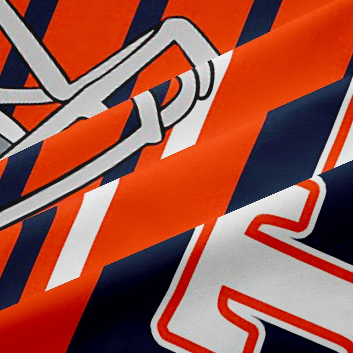 Erosebridal Football Curtains Football Sports Seasonal Window Curtains for Bedroom, 3D Ball Game 30%-50% Blackout Curtains Orange and Navy Blue Curtains & Drapes 42''Wx84''L