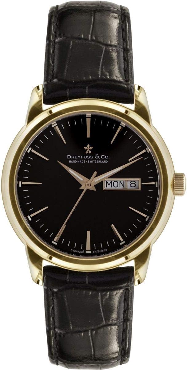 Dreyfuss Mens Analogue Classic Quartz Watch with Leather Strap DGS00129/04