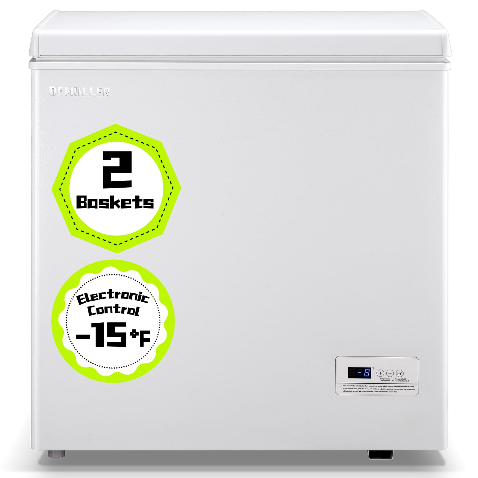 Demuller YX-DL-X-LARGE FREEZER-BAI-1.23 Chest Freezer White