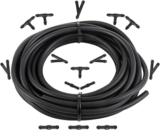 CarBole 6m Windshield Wiper Hose Kit,Universal Windshield Washer Hose,Windshield Washer Fluid Hose with 15 Pcs Hose Connector