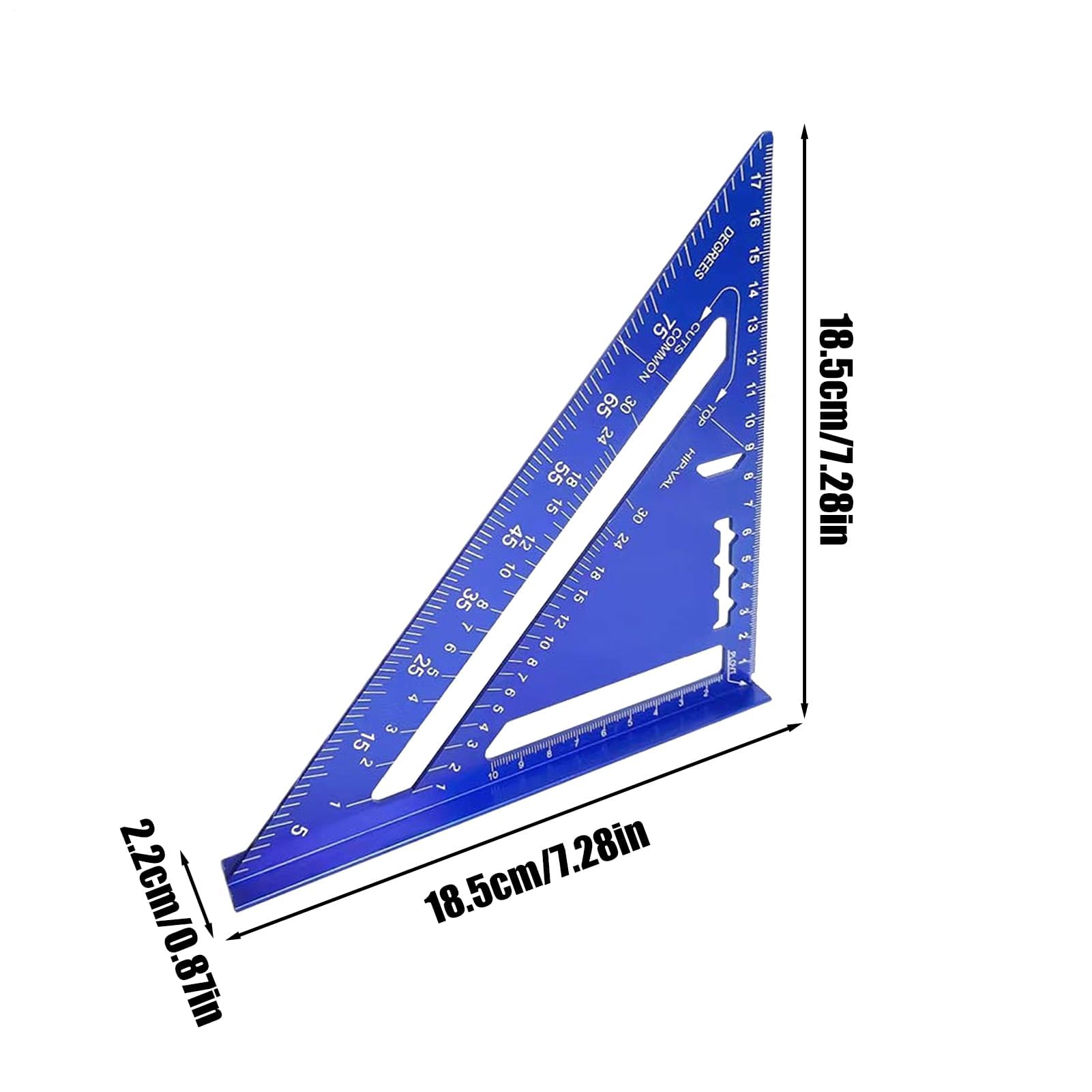 Righello Triangolare - Strumenti da Falegname Strumento metrico per Ingegneri Strumento Innovativo per Travi Architetto per Falegname Strumento di misurazione di precisione in Metallo