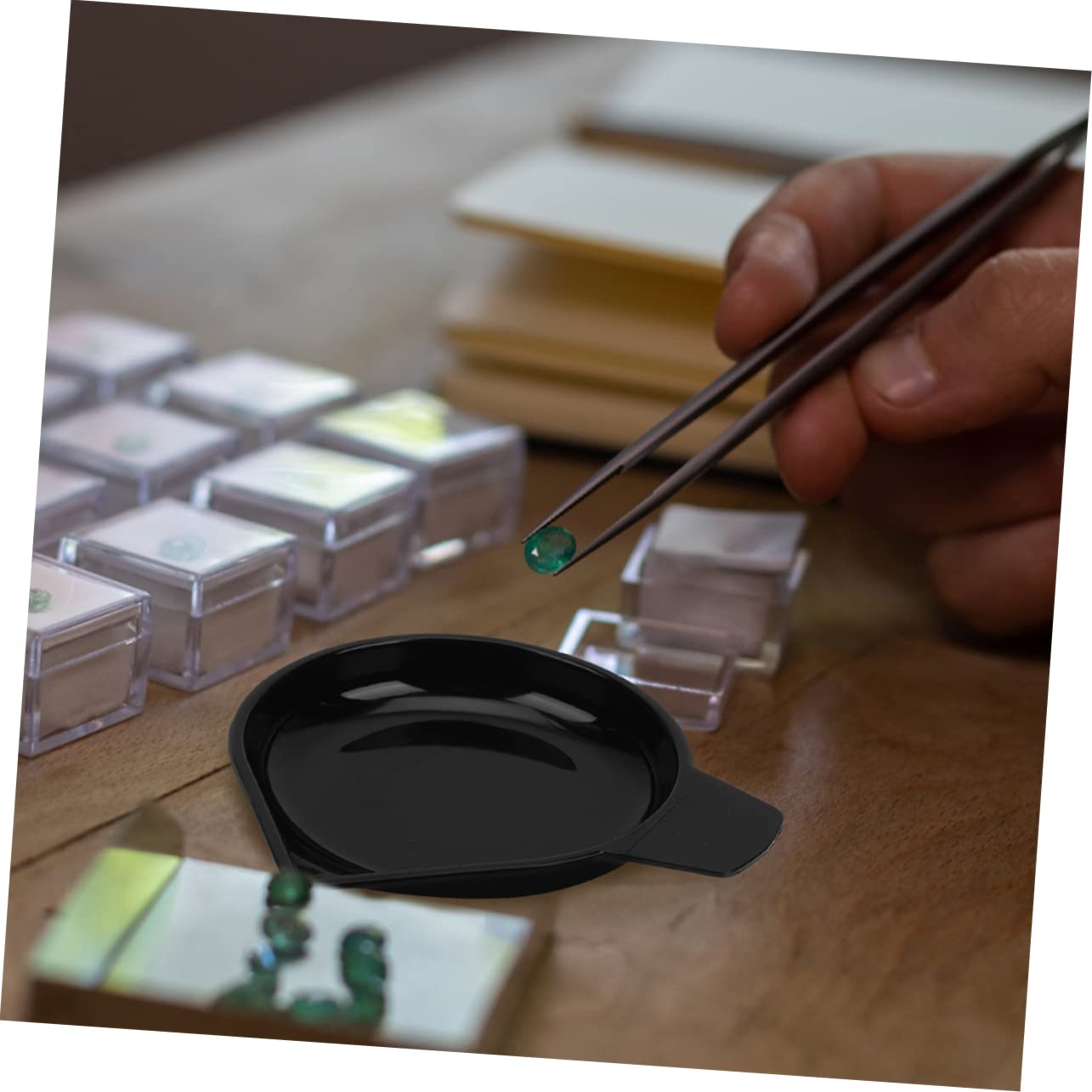 NUOBESTY 20 Stk Diamant Waagschale Zubehörfach Lebensmittelwaagen kitchen scale küchenwaagen Waagschalen für Waagen Wiegeschale für Schmuck elektronische Waage Düse Wiegen Sie die Pfanne pp