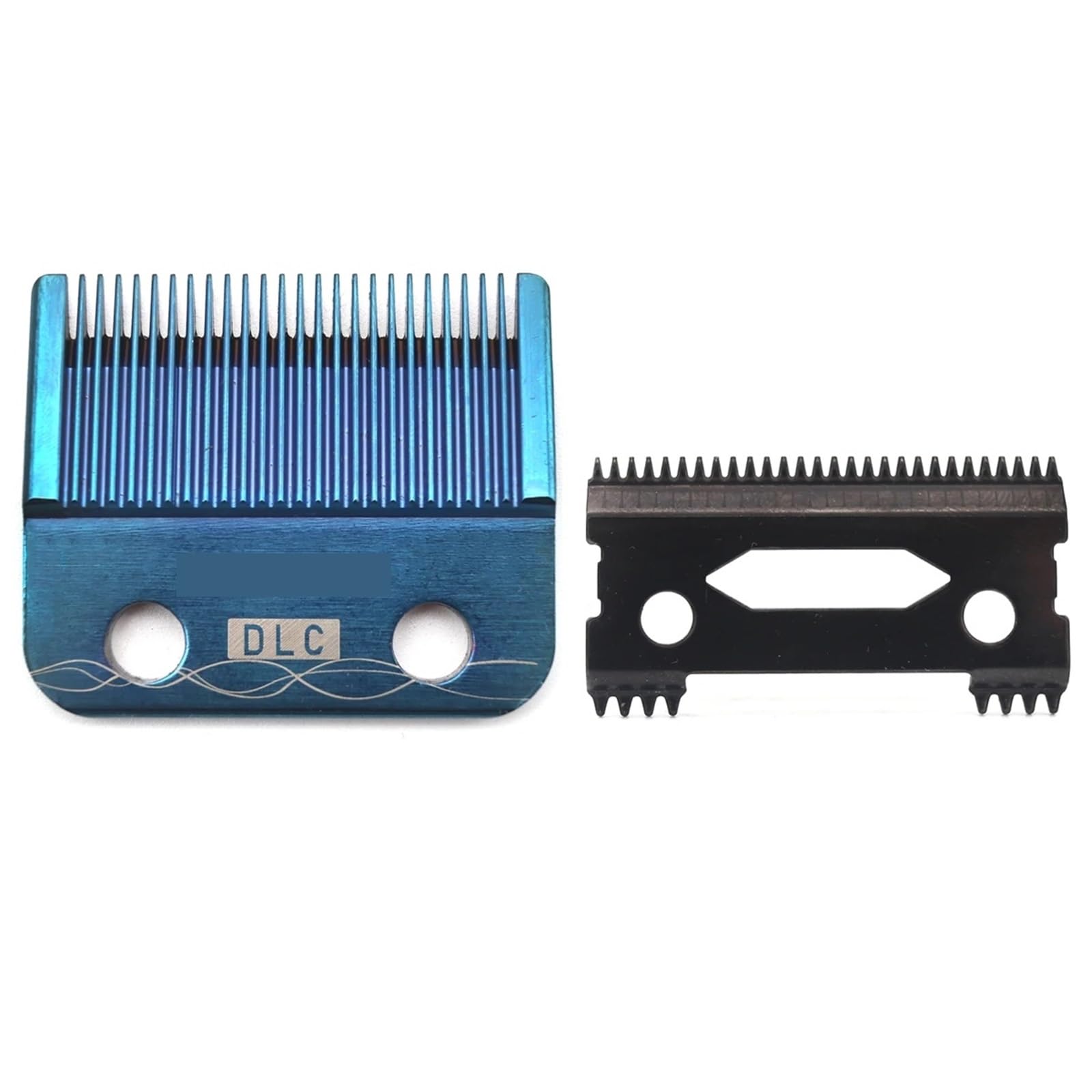 Ultradünner DLC-Klingenersatz, Kompatibel Mit Madeshow, Kompatibel Mit Gamma, SC JRL KM-90-4 Professionelle Haarschneidemaschine(Blue DLC 1set)