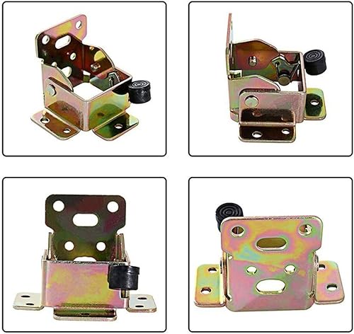 Miniatura 14 de Paquete de 4 bisagras de bloqueo para soportes de mesa plegables, soportes plegables de alta resistencia, bisagra plegable de bloqueo automático