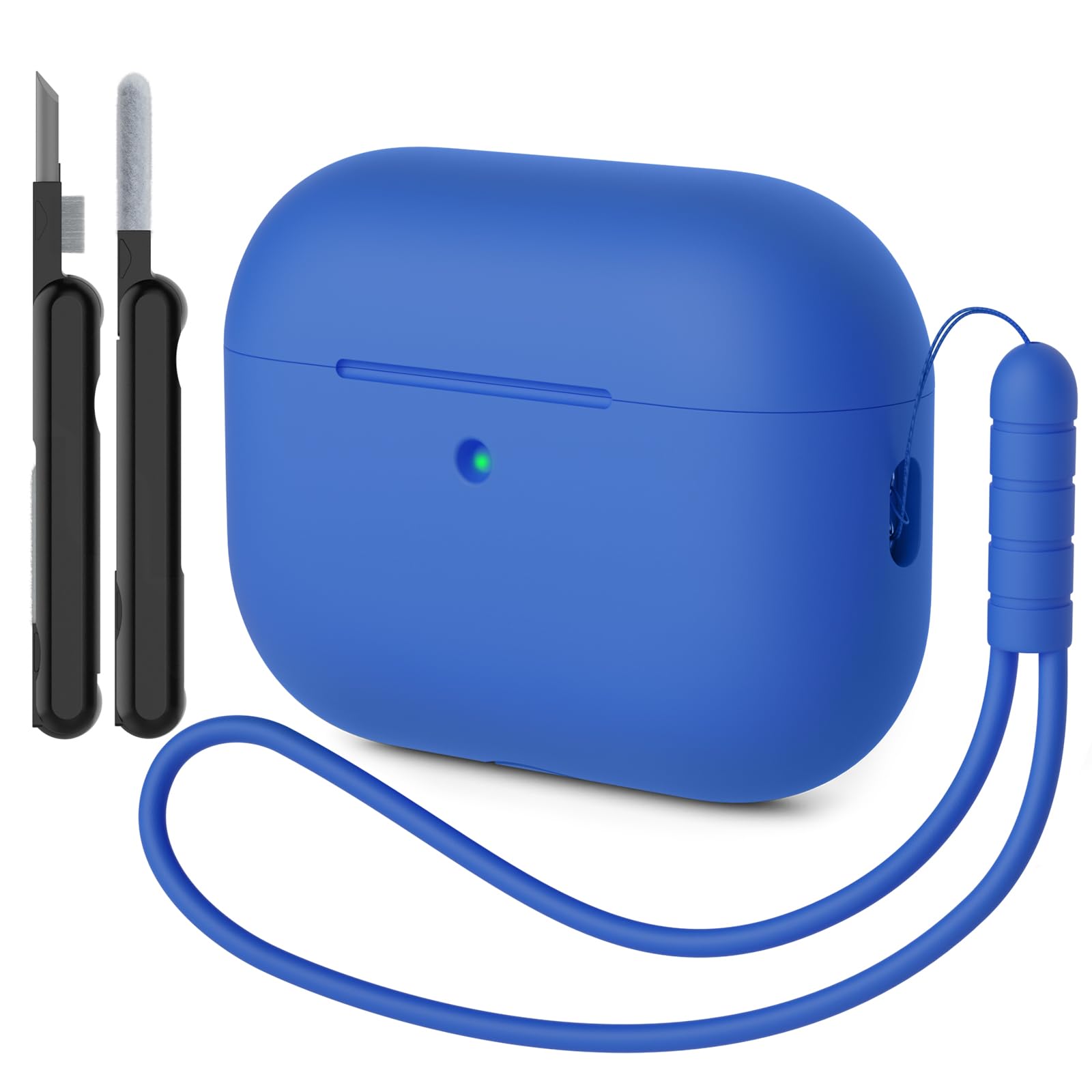 Funda para AirPods Pro 3 (2025) Case Cover, Anti-rasguños Fundas Protectora de Silicona Compatible con Airpods Pro 3.ª Generación con Kit de Limpieza e Lanyard de Silicona, Cloud Grey — view 9