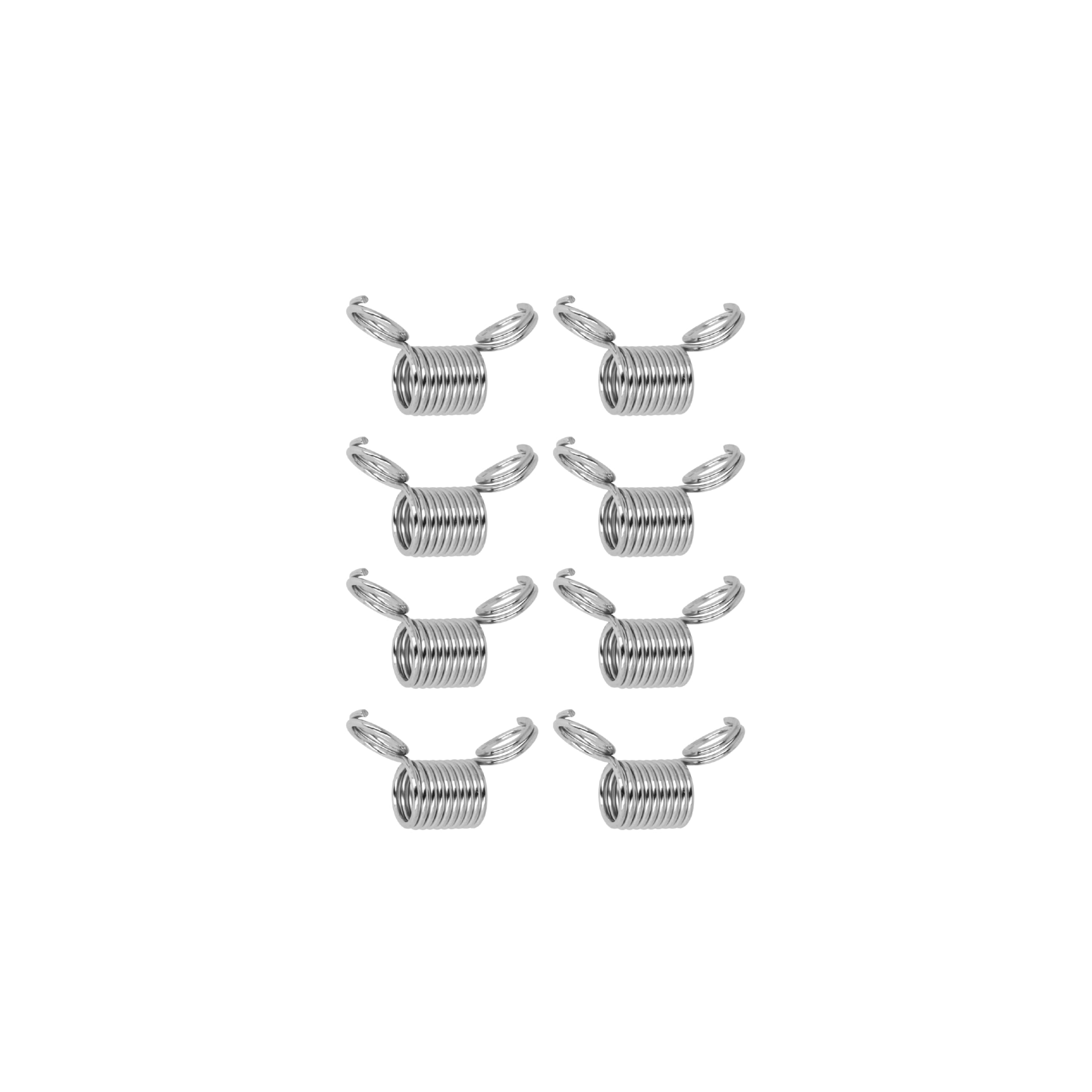 The Beadsmith SpringEEZ Bead Clamps – 8 Small Size Stainless-Steel Spring Clips for Jewelry &amp; Bracelet Making Kit Projects, Prevent Beads from Falling While Beading