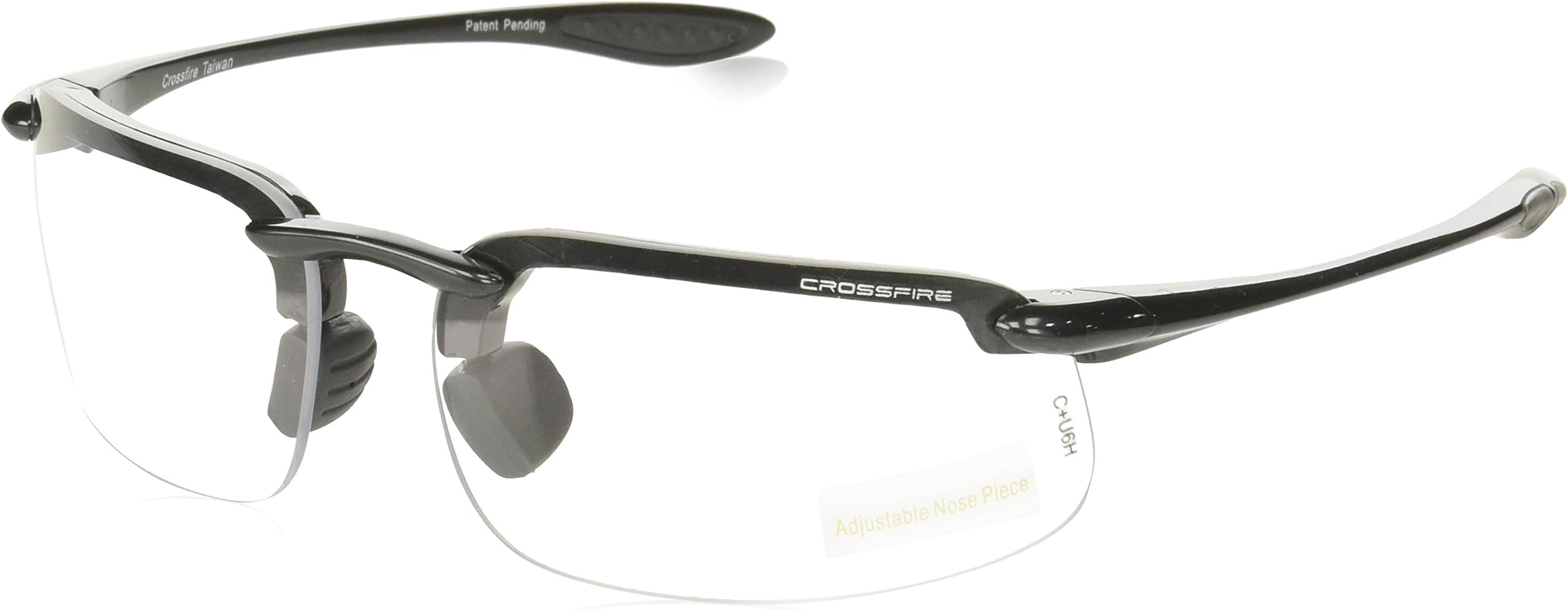 Radians ES4 Magnifier Safety Eyewear - Pearl Gray Frame - Clear Lens - 1.5 Diopter