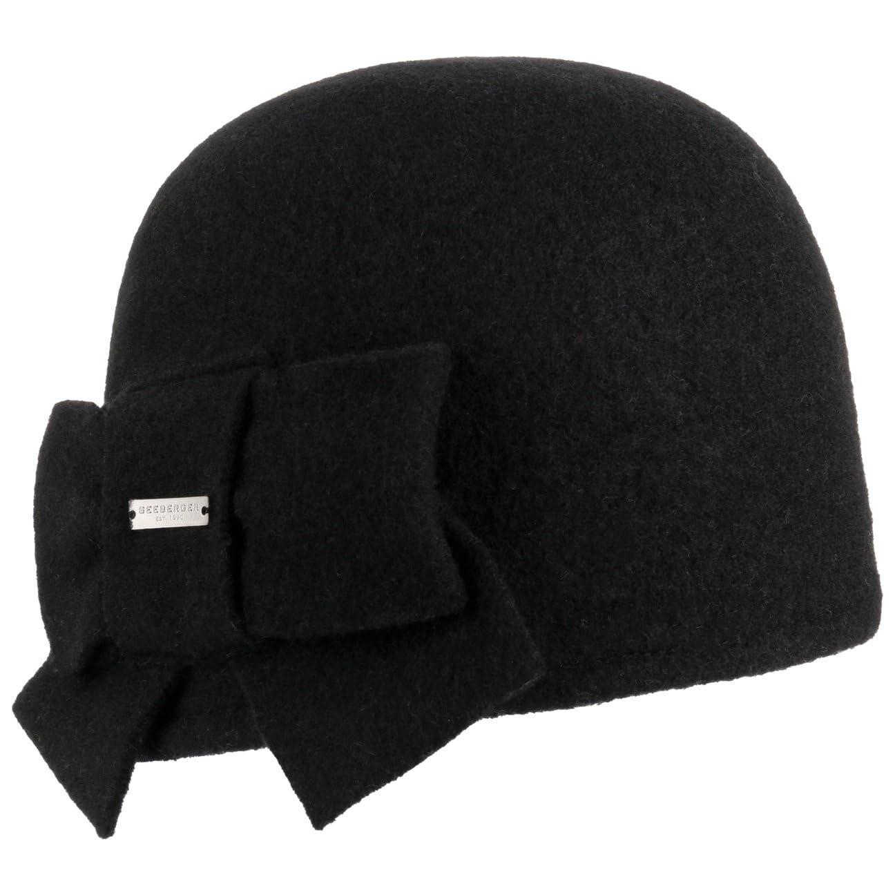 Litika Cappello Lana Cotta Seeberger cappello follato Taglia unica - nero