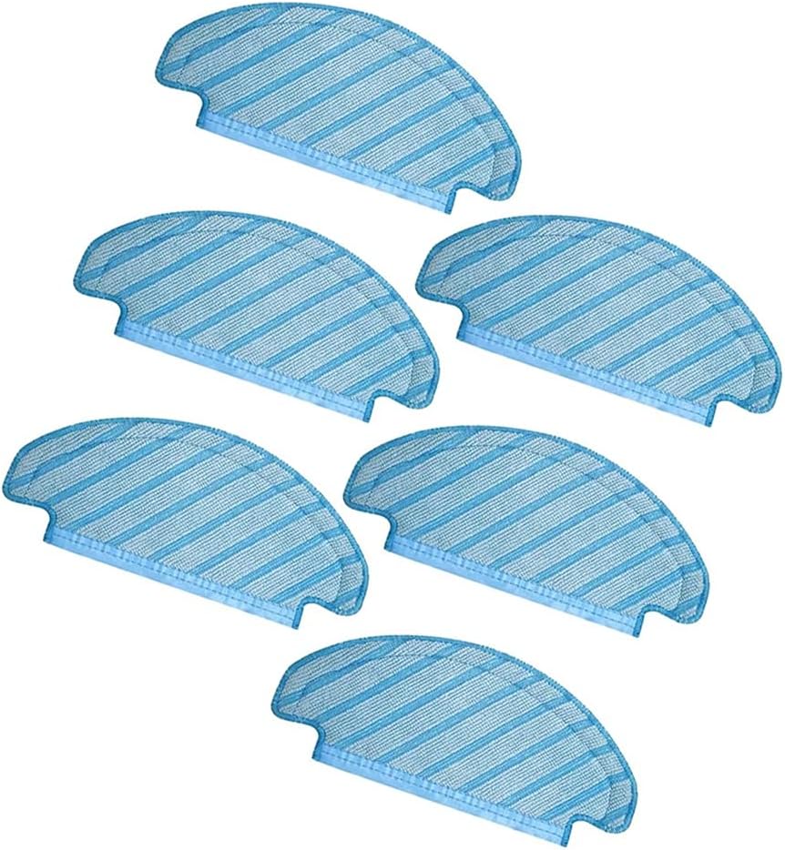 Yolando 6pcs Paños de Limpieza de Repuesto para Ecovacs Deebot Ozmo T8 AIVI T8 Plus T8 MAX T8 Pro T8 Series Aspiradora Robot