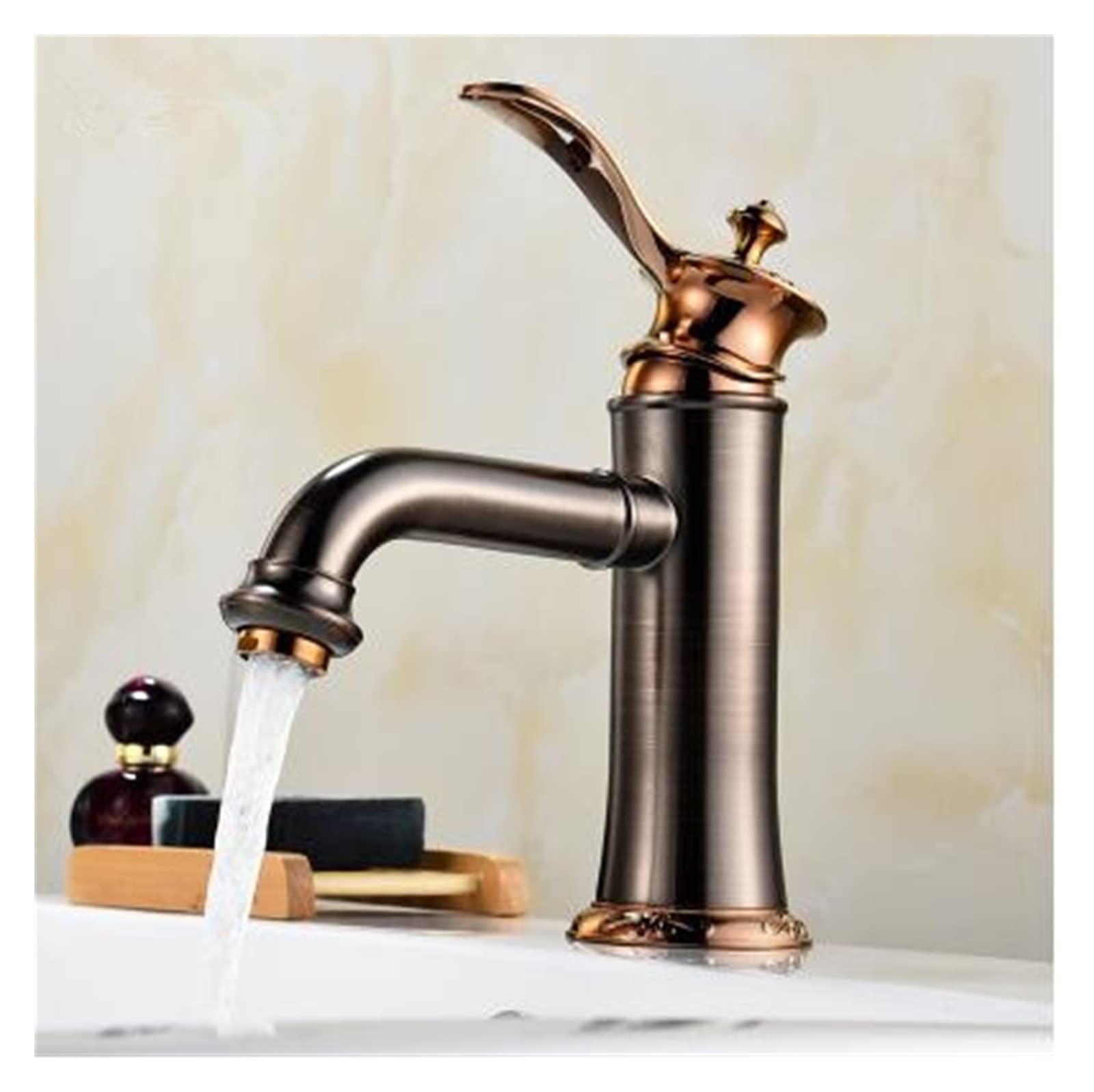 Robinet de bassin laiton mitigeur eau chaude froide levier unique