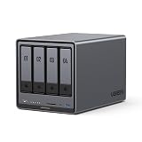 UGREEN NAS DXP4800 Plus 4-Bay Desktop NAS, Intel Pentium Gold 8505 5-Core CPU, 8GB DDR5 RAM, Built-in 128G SSD, 1 * 10GbE, 1 * 2.5GbE, 2 * M.2 NVMe Slots, 4K HDMI, Network Attached Storage (Diskless) DXP4800 Plus,4-Bay(Diskless)