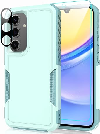 Designed for Samsung Galaxy A15 5G Case with Camera Lens Protector