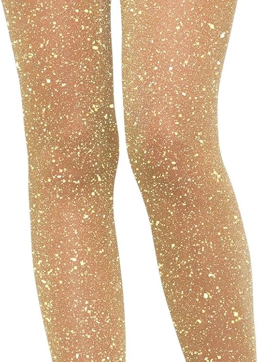 Leg Avenue Women's stretchy High Waist Lurex Shimmer Tights With Metaillic Fiber Shine