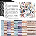 16 Sheets Scrapbook Quote Stickers for Journaling, Vintage Inspirational Phrase Word Stickers for Junk Journal Supplies, DIY Craft Phrase Stickers for Planners Collage Diary Album