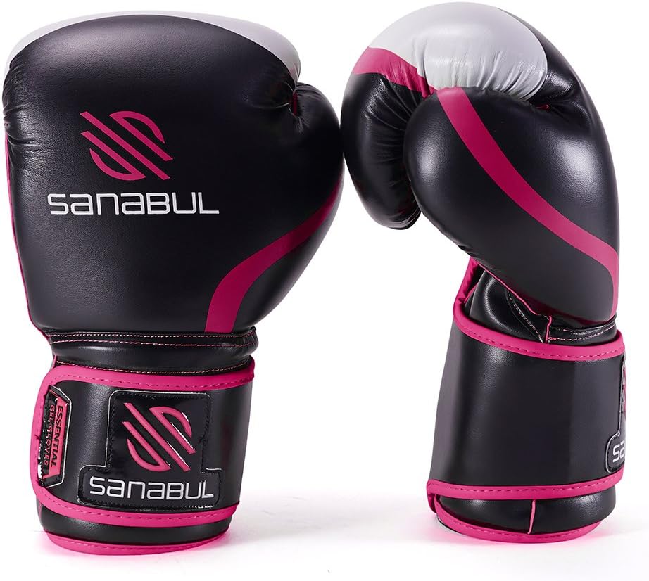 Sanabul Essential Gel Boxing Kickboxing Punching Bag Gloves : Sports & Outdoors