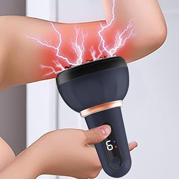 Electric Cupping Thera-py Massager, Electric Cupping Set Gu-a Sha Cupping Set, Vacuum Cupping Machine, 9 Modes Vibration Scraping Tool for Neck, Shoulder, Abdomen, Thighs, Buttocks