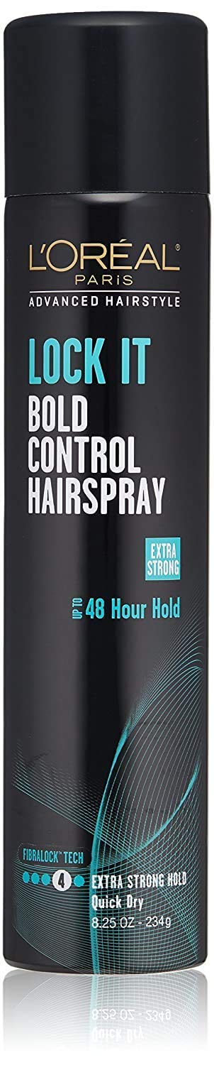 L'Oreal Paris Advanced Hairstyle Lock It Bold Control Hairspray 8.25 Ounce, Clear