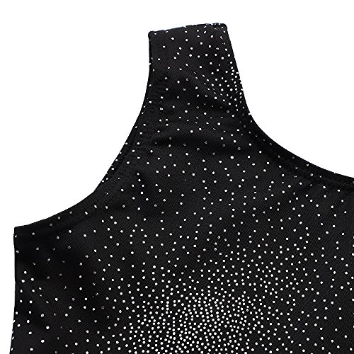 HOZIY Gymnastics Leotards for Girls Sparkly Biketard Mermaid Green Red Hot Pink Polka Dots