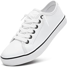 XRH Womens Slip on Shoes PU Leather Tennis Shoes Women Causal Sneakers Non Slip Work Shoe