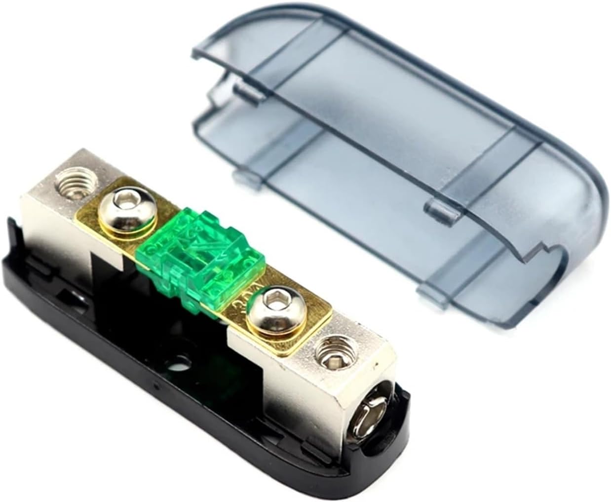 Car Audio Fuse 30A 40A 60A 80 100A - 2000A Power Fuse Holder Stereo Audio Single Way Fuse Holder Power Distribution Fuse Box(1Set Opening,125A)