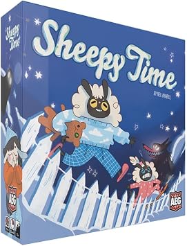 AEG Sheepy Time | Play as Sheep Jumping the Fence in Dreamland, avoid Nightmares | Interactive Push Your Luck Family Game | 1-4 Players | Ages 10+