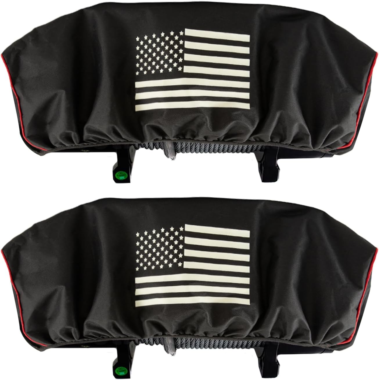 2Pcs Winch Cover,Heavy Duty Waterproof Winch Cover with Elastic,Indoor/Outdoor Winch Accessories,Weather Resistant Cover for Electric Winches 8,500 lb-175,00 lb for Your Jeep,ATV,Boat,Trailer,Sailboat