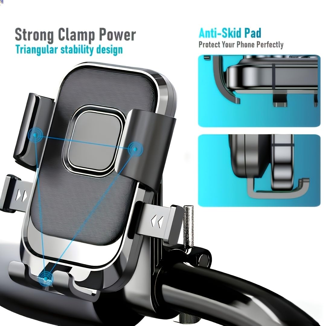 ONEMAJI Supporto Smartphone Moto per Honda GB 350 S, Porta Cellulare Manubrio Bici Morsetto GPS Supporto Telefono Moto Rotazione Anti-Vibrazione ONEMAJI Supporto Smartphone Moto per Honda GB 350 S, Porta Cellulare Manubrio Bici Morsetto GPS Supporto Telefono Moto Rotazione Anti-Vibrazione