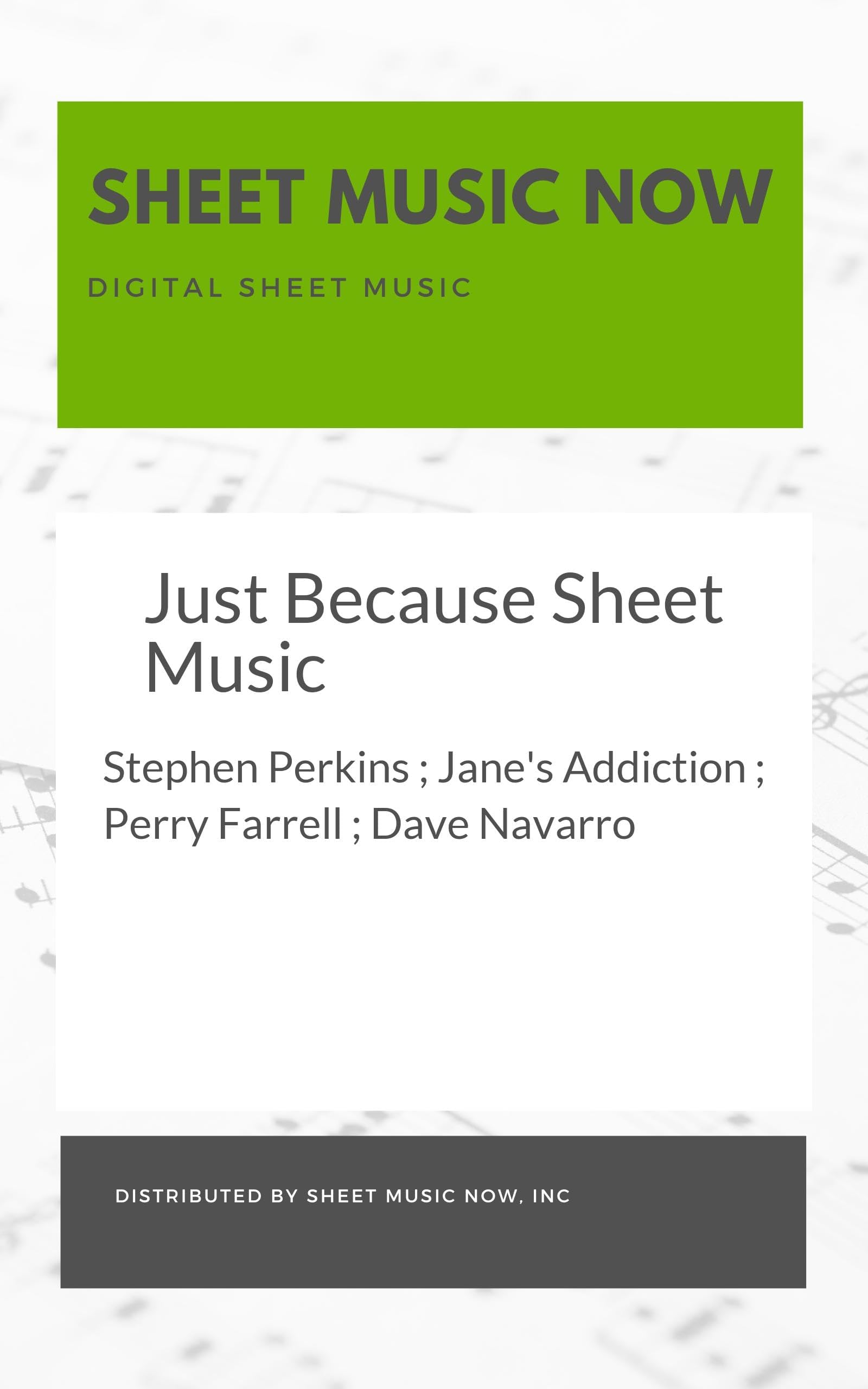 Just Because Sheet Music