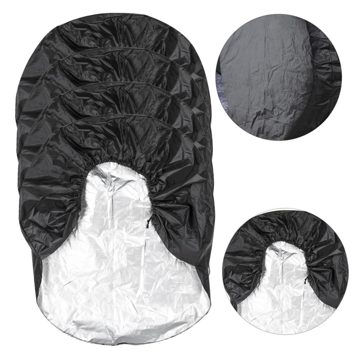 Copertura Per Pneumatici Camper 4 Pezzi Oxford Resistente All’acqua Protezione Ruota Di Scorta Accessori Roulotte Per Campeggio e Viaggi