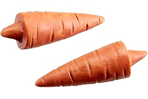 Darice Carrot Nose Snowman Decorations for Crafts - 2/Pkg, Straight 1-1/4