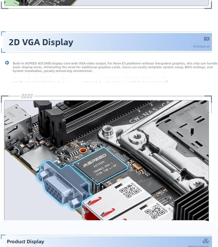 NAS-C612 ITX NAS Motherboard LGA2011-3, Dual 10Gb RJ45 LAN, 4×SFF-8643, Dual M.2 NVMe, DDR4 ECC REG Support for Home Virtual Server Storage — view 6