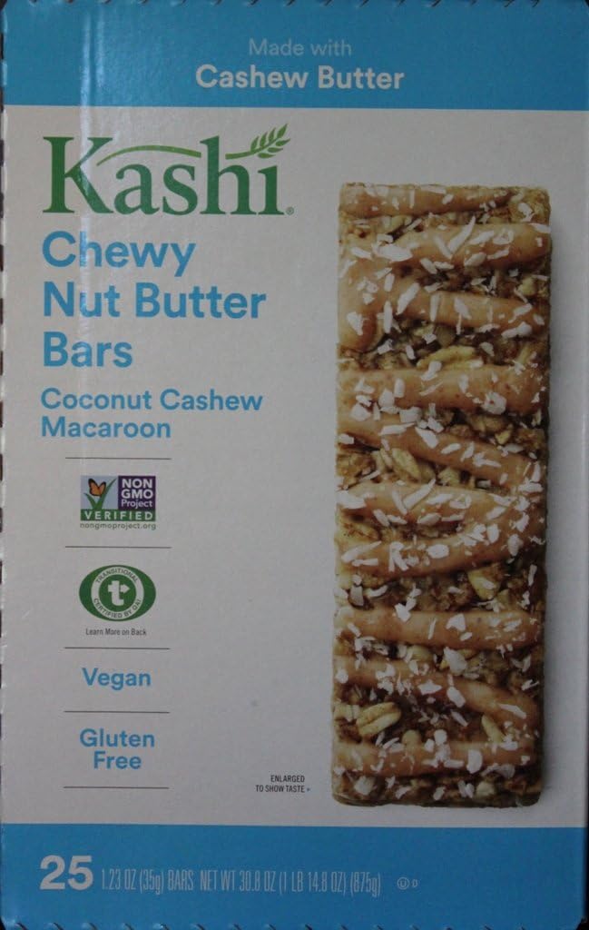Kashi Chewy Nut Butter Bars Coconut Cashew Macaroon 25