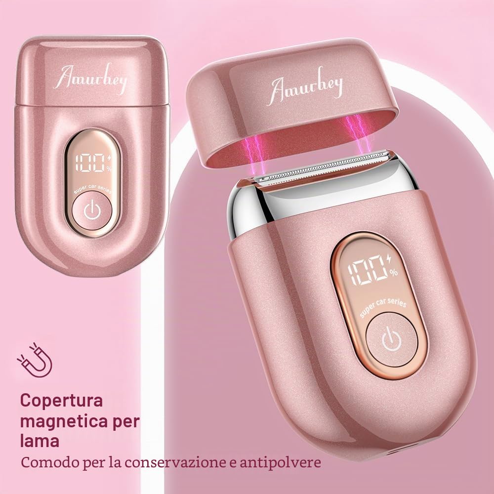 Rasoio da donna [2025 Nuovo] 3D Triple Rasoio intimo per donne, rasoio elettrico da donna, per zona bikini, ascelle, gambe
