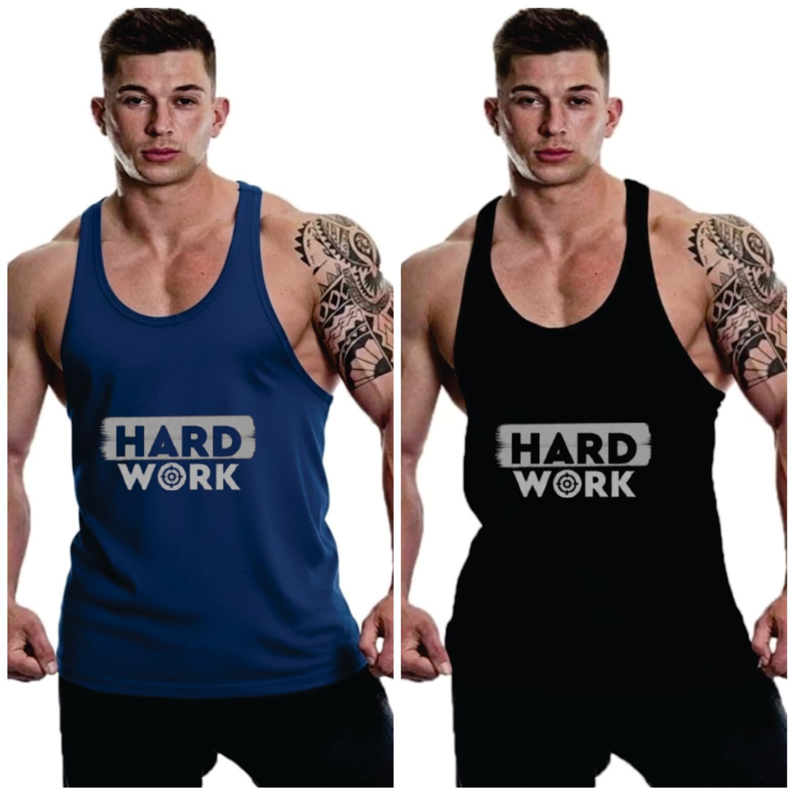 Men's Round Neck Gym Vest | Men Vest Gym | Men Vest Combo | Polyster Printed Vest Pack of 2 | Stylish & Comfortable-picture-28