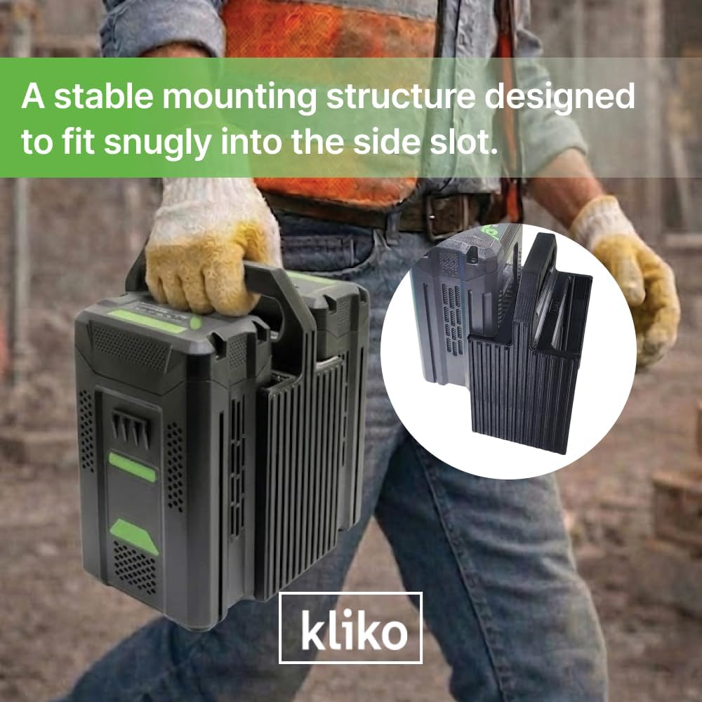 60V Battery Belt Caddy 2 Pack Portable Battery Carrier and Storage Holder