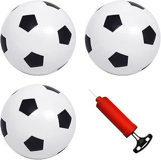 3 Balones De Fútbol Inflables, 1 Bomba De Aire, Mini Balones De Fútbol Luminosos, Bomba Portátil, Regalos De Cumpleaños Para Fiestas, Adecuados Para Deportes De Interior Y Exterior